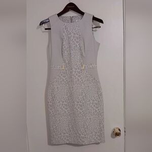 Calvin Klein Leopard Print Midi Dress